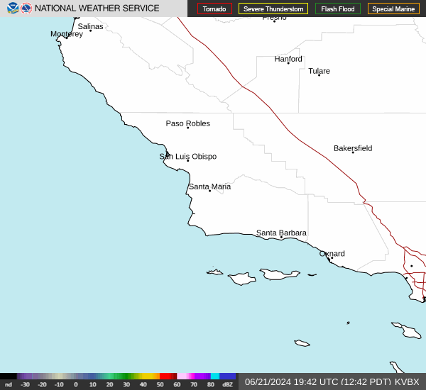 Southwest CA Radar